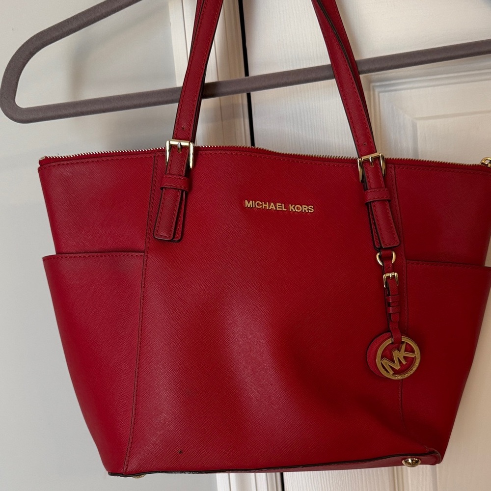 Michael Kors Cherry Red Tote